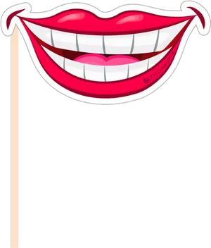 Giant Smile Photobooth Prop PNG image