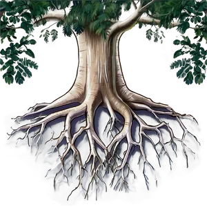 Giant Tree Roots Representation Png Hmk PNG image