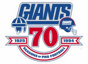 Giants70th Anniversary Logo PNG image