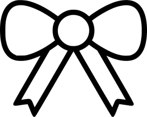 Gift Bow Icon Outline PNG