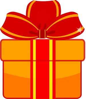 Gift Boxwith Red Ribbon PNG image