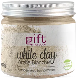 Gift Morocco White Clay Jar PNG image