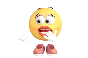 Giggling Emoji_ Character PNG image