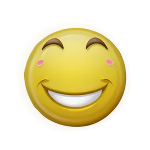 Giggling Smile Emoji PNG 05242024