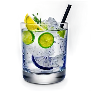 Gin And Tonic Glass Png 05242024 PNG image