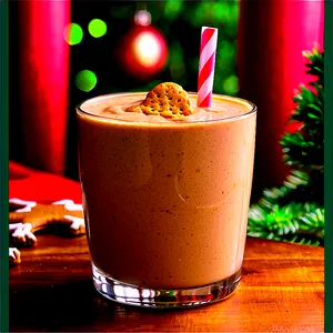 Gingerbread Holiday Smoothie Png 05212024 PNG image