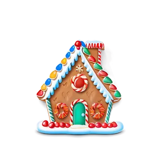 Gingerbread House Kit PNG Wpv52
