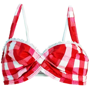 Gingham Bikini Top PNG 81