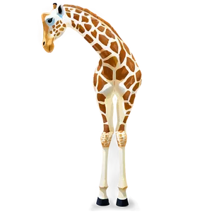 Giraffe Eating Leaves PNG Whc