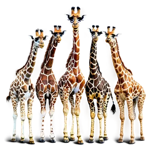 Giraffe Herd Migration PNG Xbl