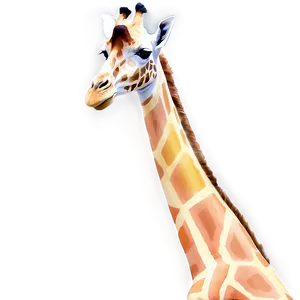 Giraffe In Pastel Colors PNG 05062024 PNG