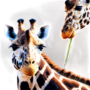 Giraffe In Savannah PNG 05062024