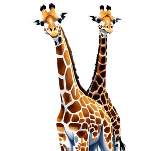 Giraffe Mother And Baby PNG 66