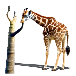 Giraffe Mother And Baby PNG Rnn65
