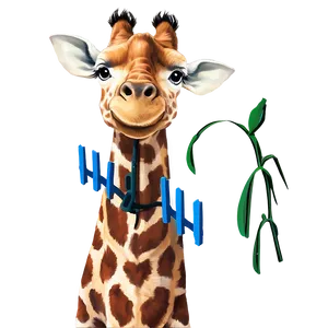 Giraffe Peeking Over Fence PNG 43 PNG