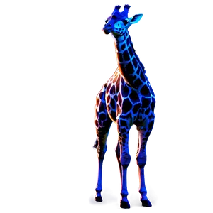 Giraffe Silhouette At Dusk PNG Rxl24 PNG