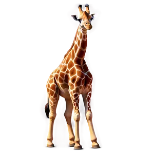 Giraffe Sunset Scene PNG 47