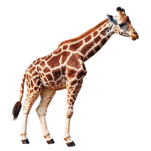 Giraffe Walking In Mist PNG Ruf PNG