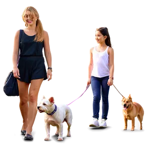 Girl And Dog PNG Frc2