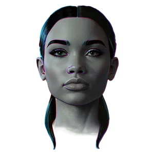 Girl Face Outline PNG Pgk1