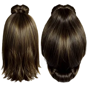 Girl Hair Bun Png 06132024 PNG image