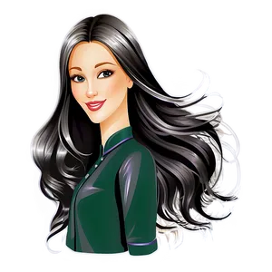 Girl Hair Clipart PNG Bmi55 PNG