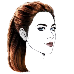 Girl Hair Drawing PNG 26 PNG