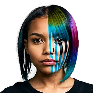Girl Hair Fade PNG Egc