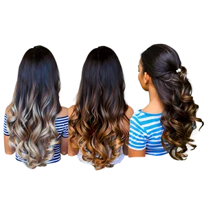Girl Hair Ombre PNG 36 PNG