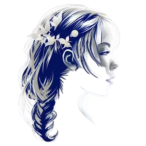 Girl Hair Silhouette Png 06132024 PNG image