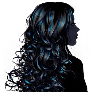 Girl Hair Silhouette Png Few PNG image