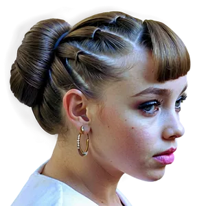 Girl Hair Updo PNG 06132024