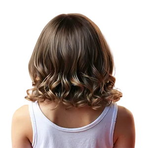 Girl Hair Vector PNG 3