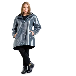 Girl In Raincoat PNG Omd10