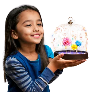 Girl Making A Wish PNG Ygv93