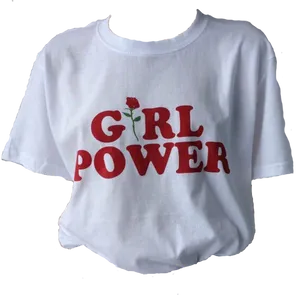 Girl Power T Shirt Design PNG image