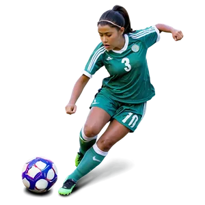Girl Soccer Player PNG Pjy47