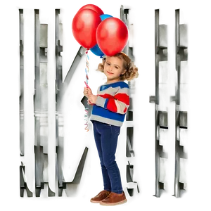 Girl With Balloon PNG 05032024