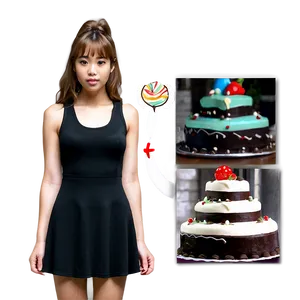 Girl With Cake PNG Tcg45