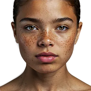 Girl With Freckles Png 06122024 PNG image