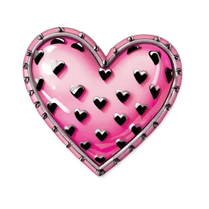 Girly Pink Heart Png 05232024 PNG image