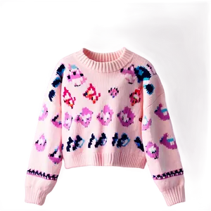 Girly Pink Sweater PNG 06292024