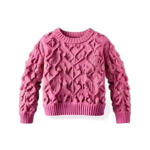 Girly Pink Sweater PNG 06292024