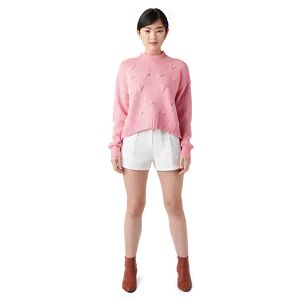 Girly Pink Sweater PNG 14