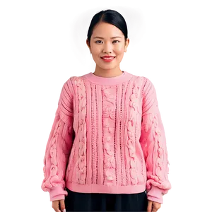 Girly Pink Sweater PNG Oma45