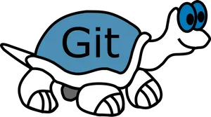 Git Logo Tortoise Cartoon PNG image