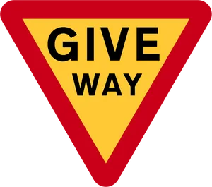 Give Way Traffic Sign PNG