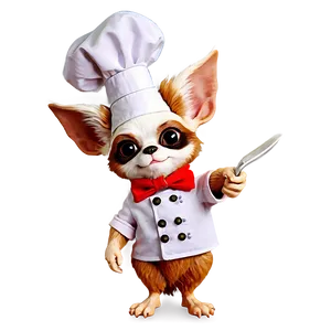 Gizmo As A Chef Cooking PNG Yki