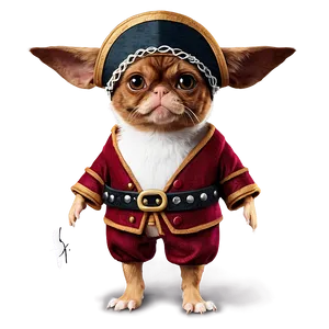 Gizmo In A Pirate Costume PNG Qhu PNG