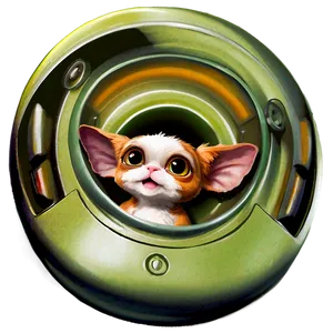 Gizmo In A Spaceship PNG 06242024